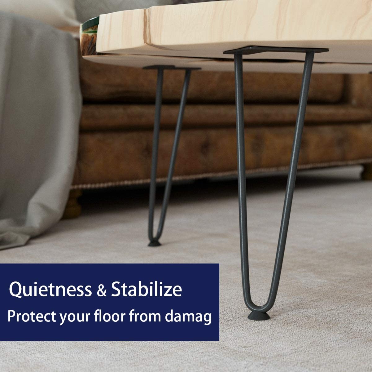 Hairpin legs for coffee table