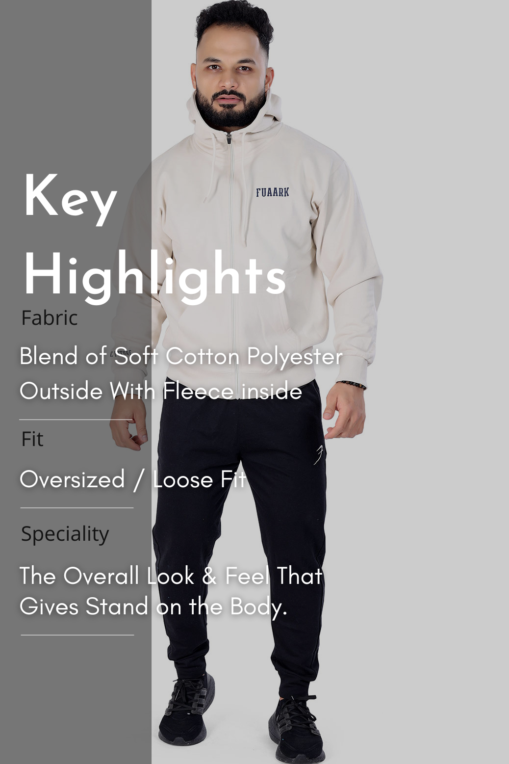 Oversized Frost Jacket Beige