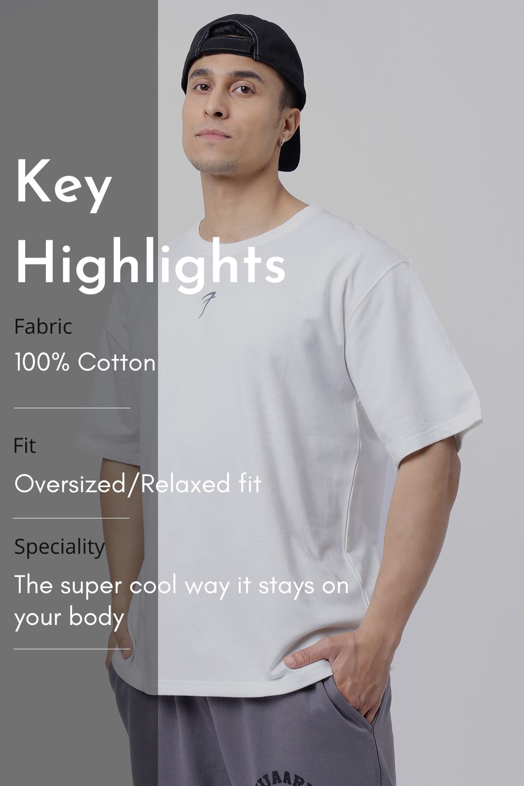 Fortitude Oversized T-shirt White