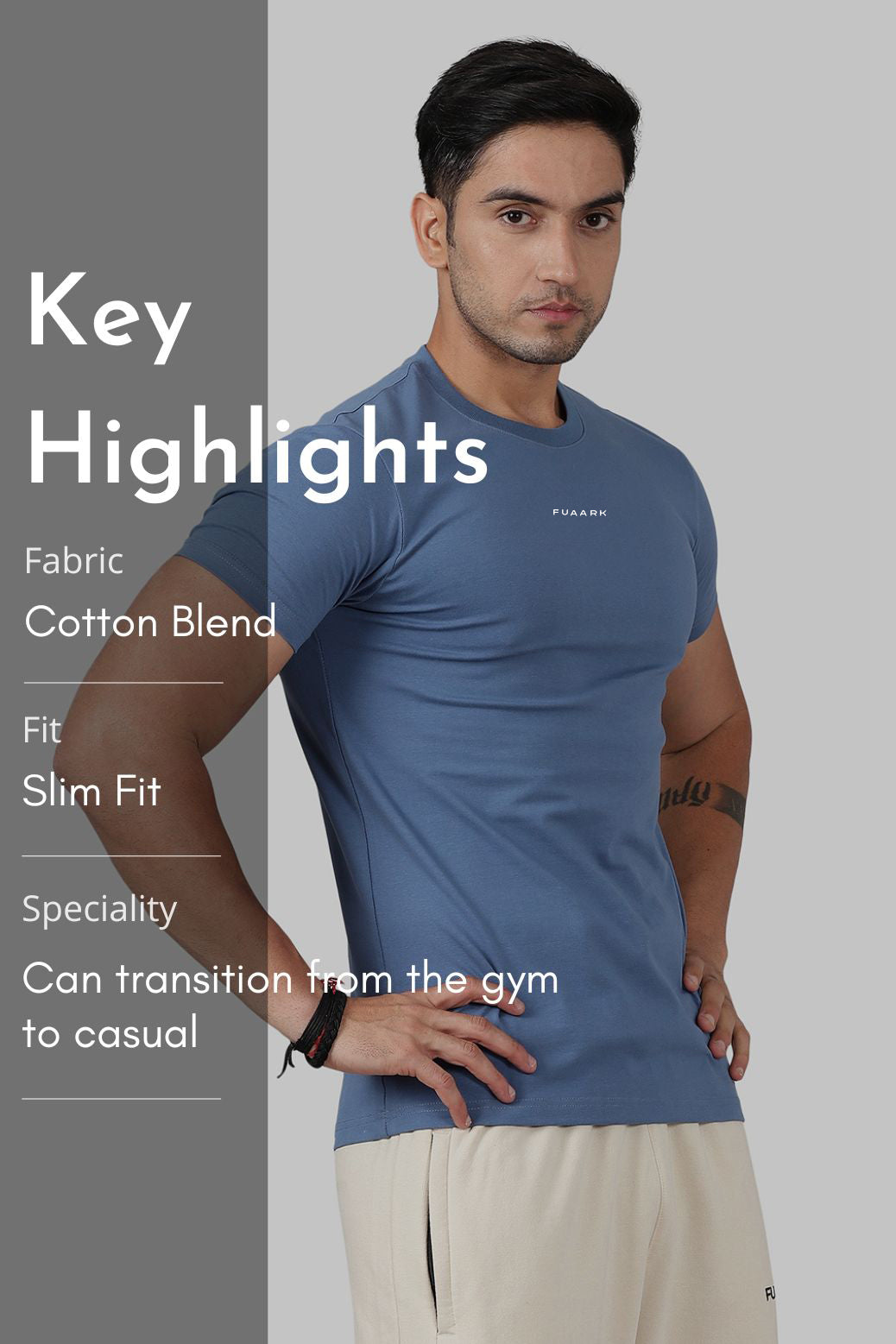 Legacy Crew Neck T-shirt Dusk Blue