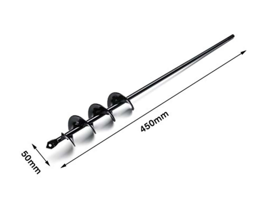 Non slip garden auger