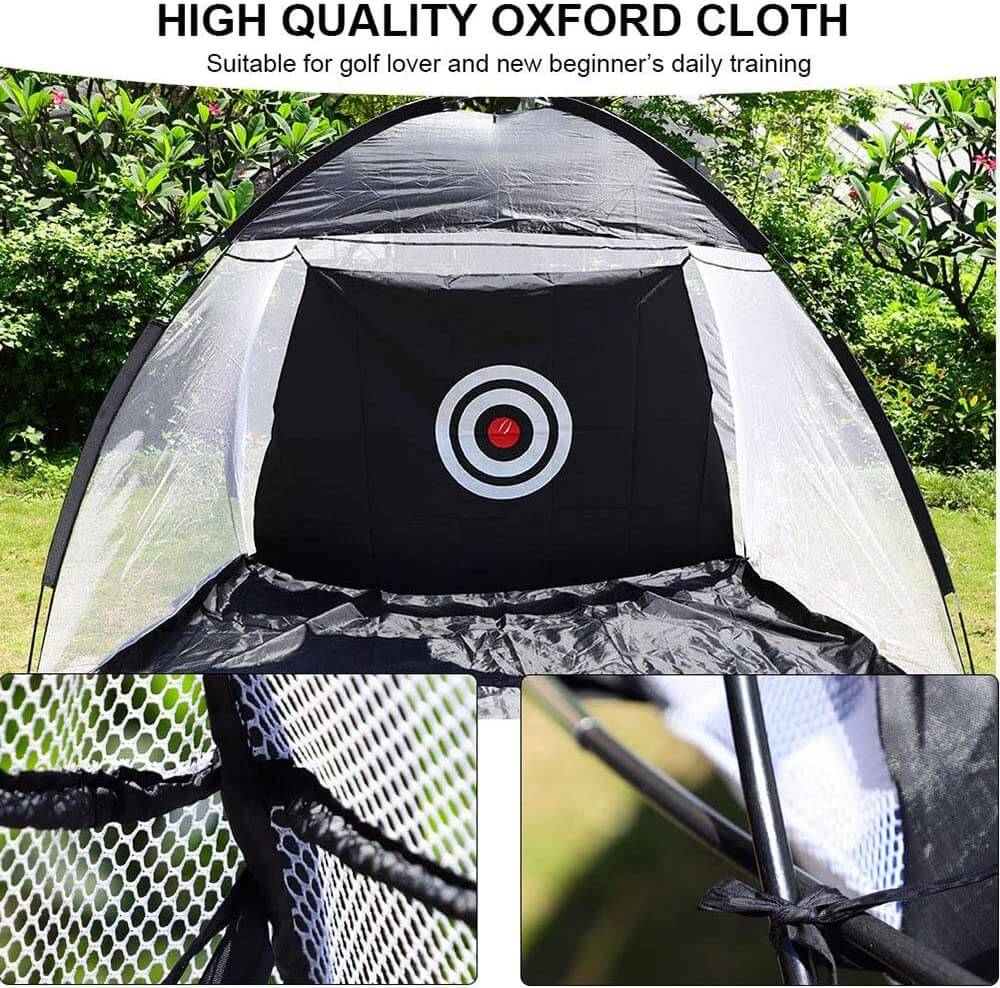 Golf net with chipping target