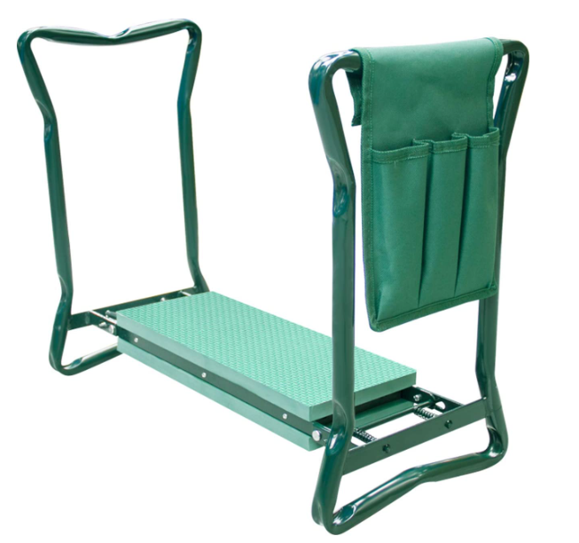 Garden Kneeler Seat with a Tool Pouch Garden Foldable Bench Stools