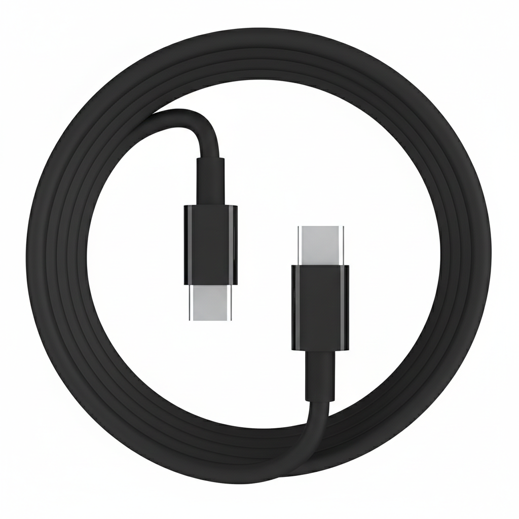 USB-C to USB-C Charger Cable for Vivo Phones (Black) 1m