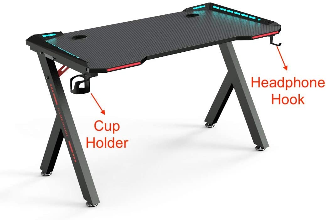 Gaming Desk Table 100CM RGB