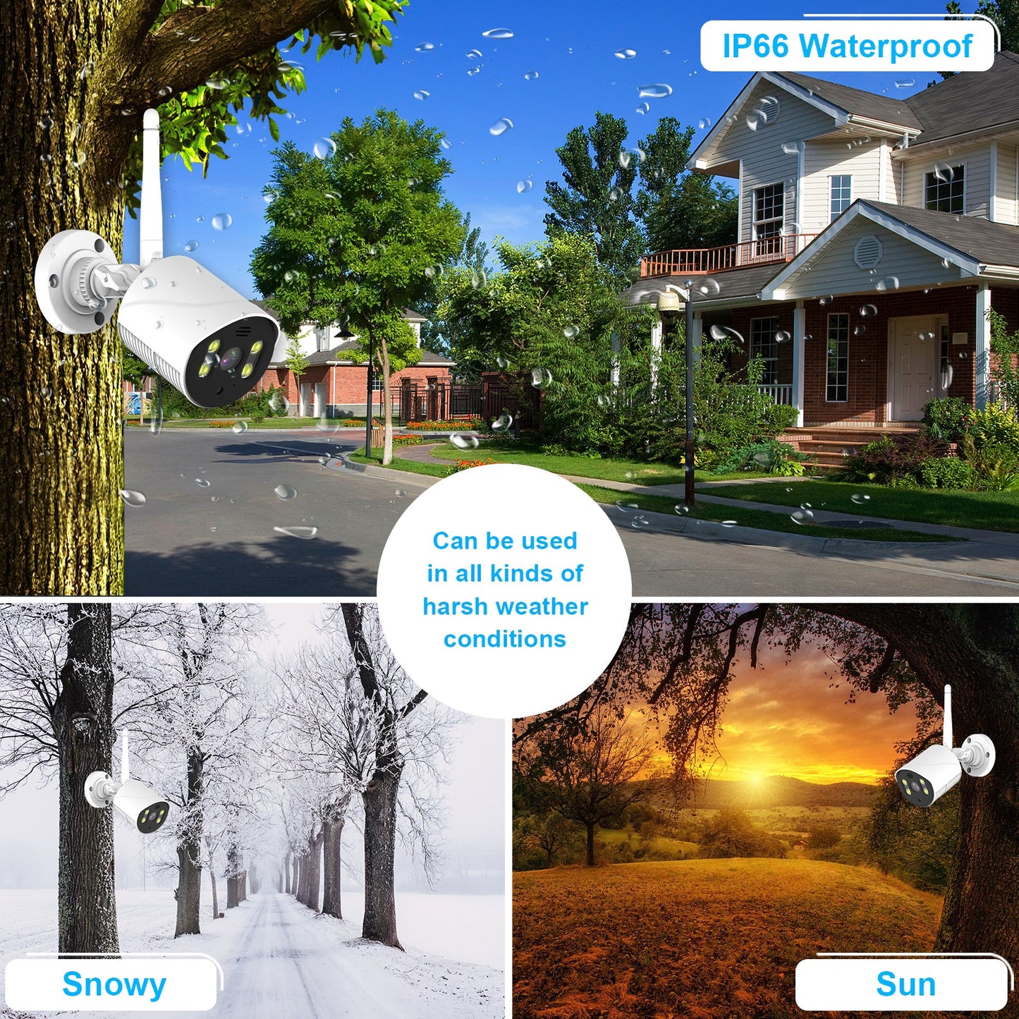 10.1 Inch Screen Wireless Security camera system CCTV NVR surveillance