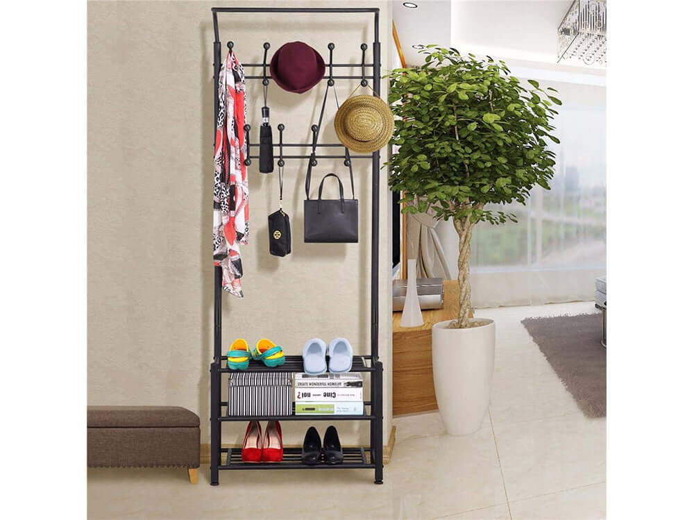 Cloth rack top rail