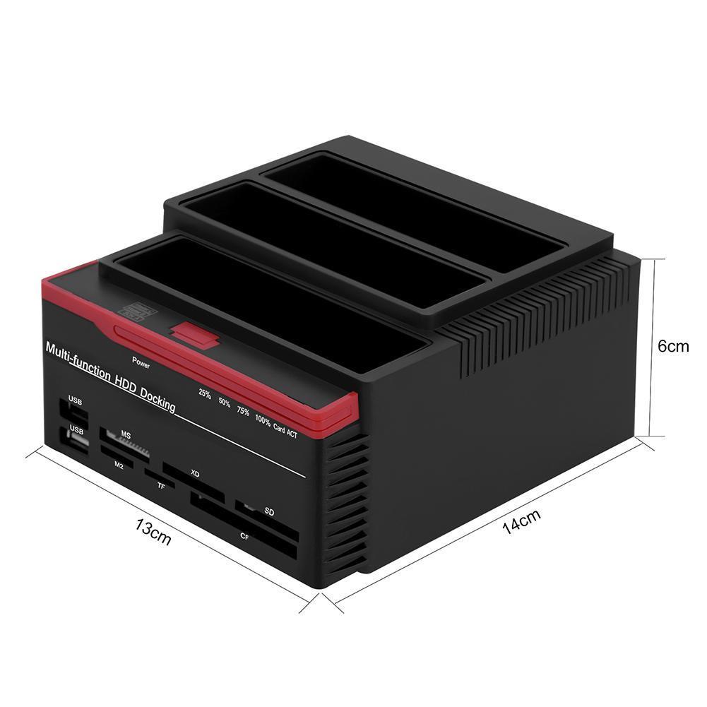 Hard drive docking station side