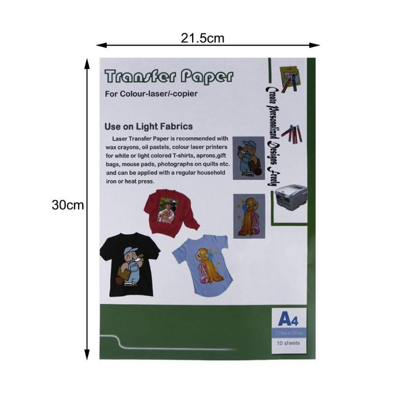 White heat transfer paper