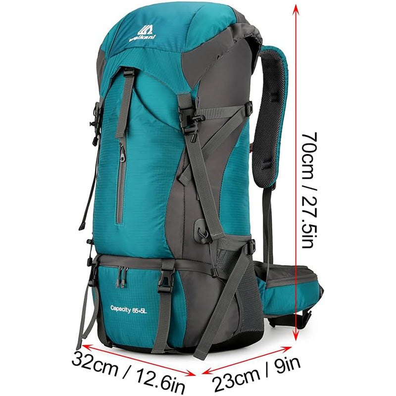 Outdoor travel backpack black