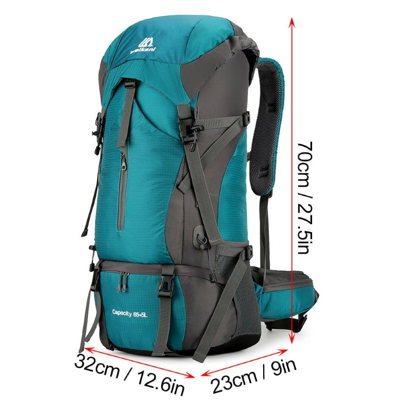 Backpack with multiple pockets