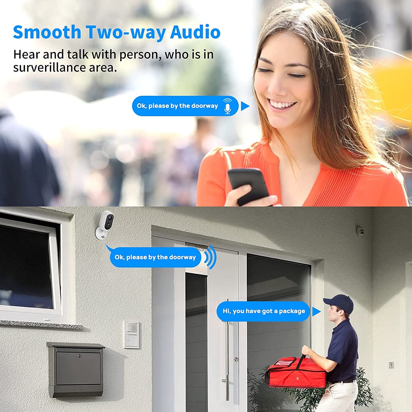 Wireless Camera Battery Operated Waterproof Security Camera with 32Gb Sd card