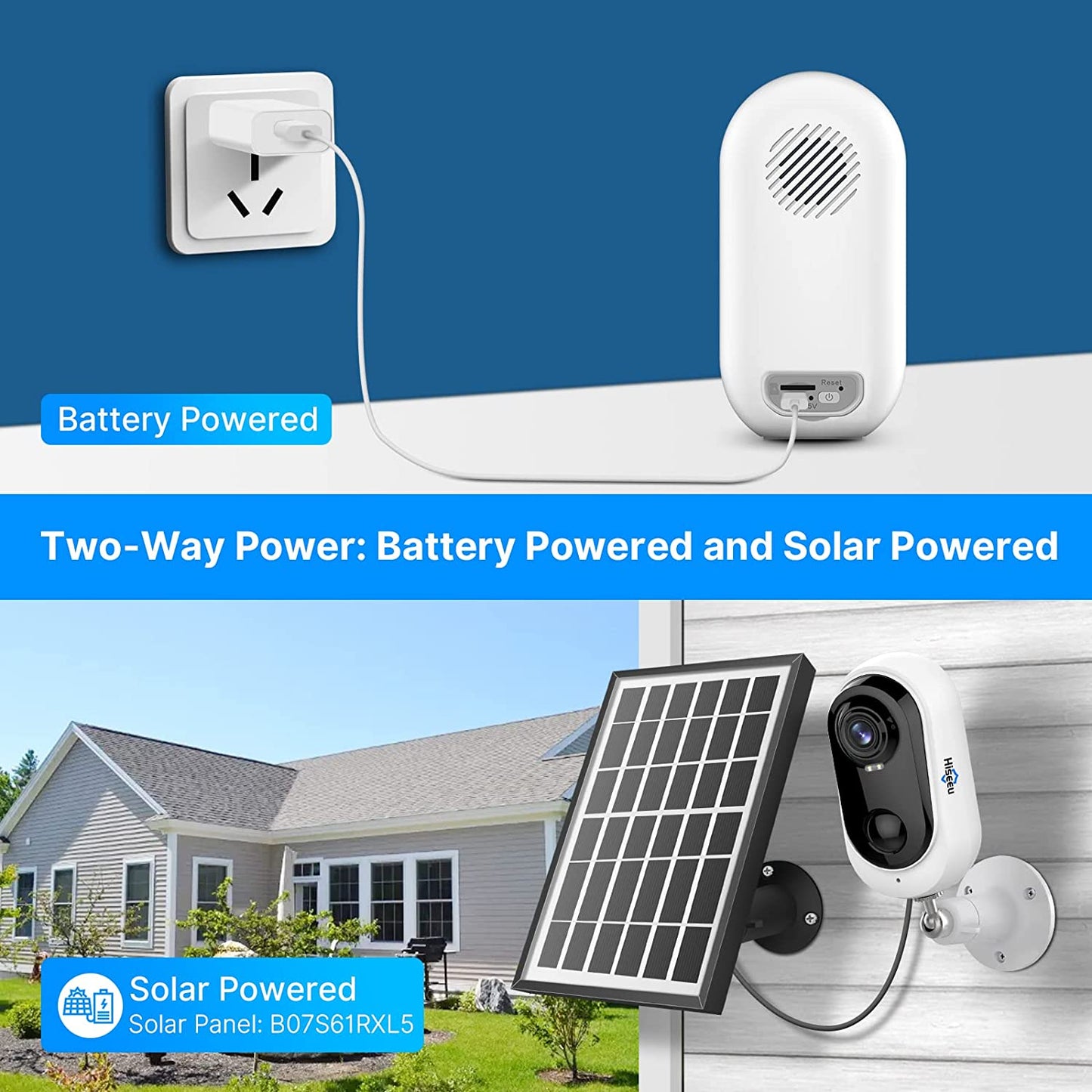 Wireless solar powered camera