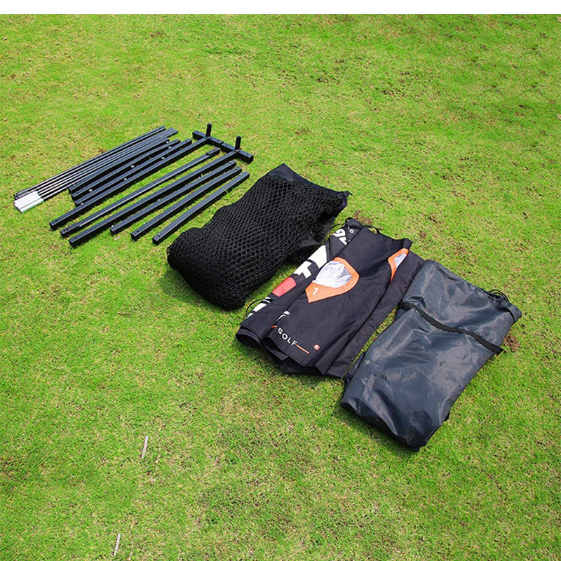 Steel frame golf cage