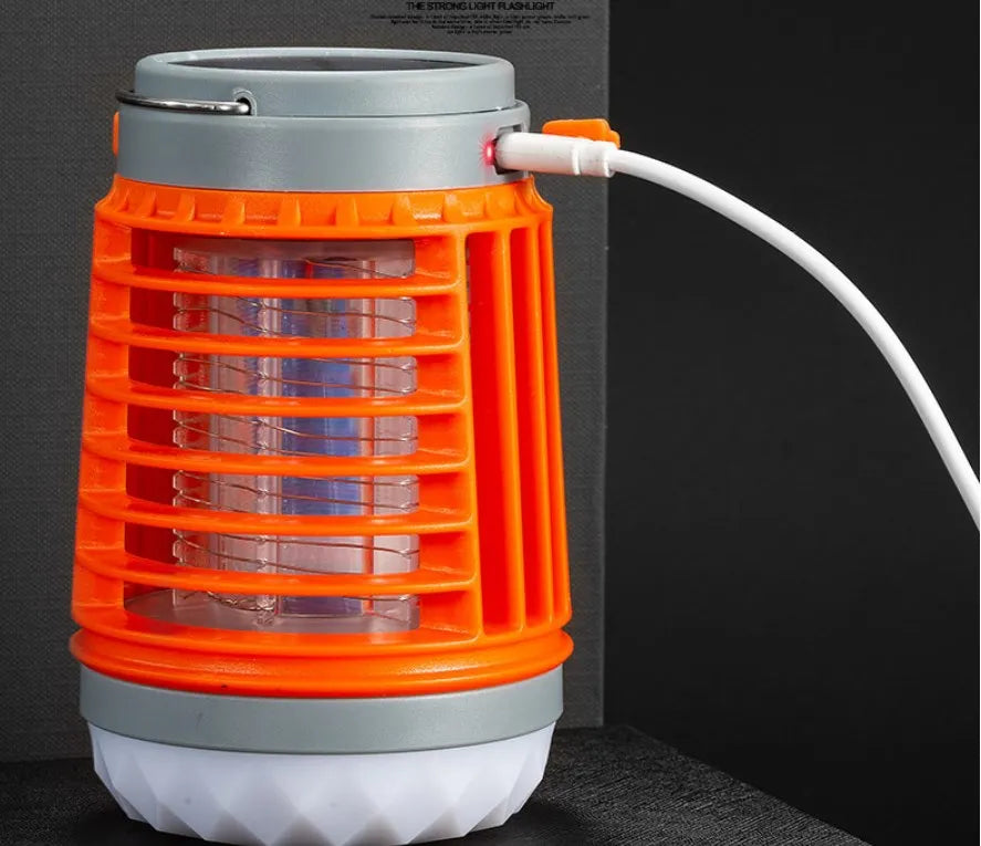 Solar Powered Rechargeable 3 in 1 Mosquito Zapper - Lantern & Torch