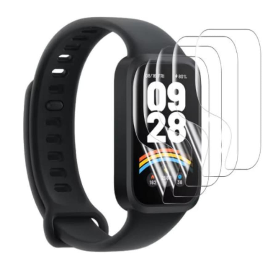 Hydrogel Screen Protector for Xiaomi Smart Band 9 Active/Redmi Smart Band 3 (Pack of 6)