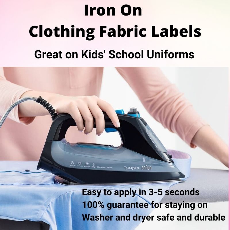Iron On Name Labels-50 Labels