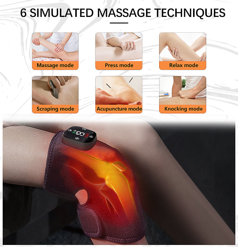 Knee massager with remote control