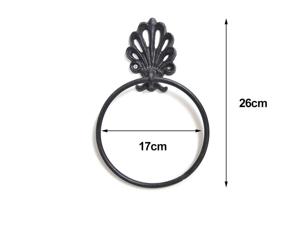Cast Iron Towel Ring Retro Towel Rack