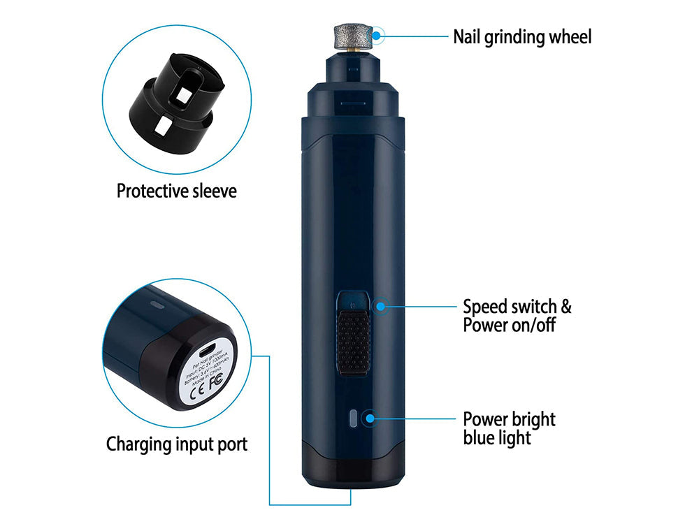 Rechargeable Dog Nail Grinder Pet Nail Trimmer