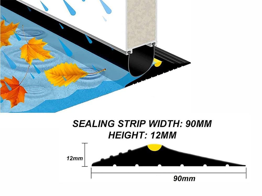 Universal Garage Door Bottom Threshold Seal Strip-3m