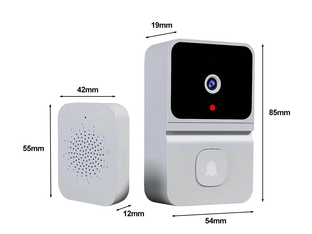 Wireless Doorbell Camera-White