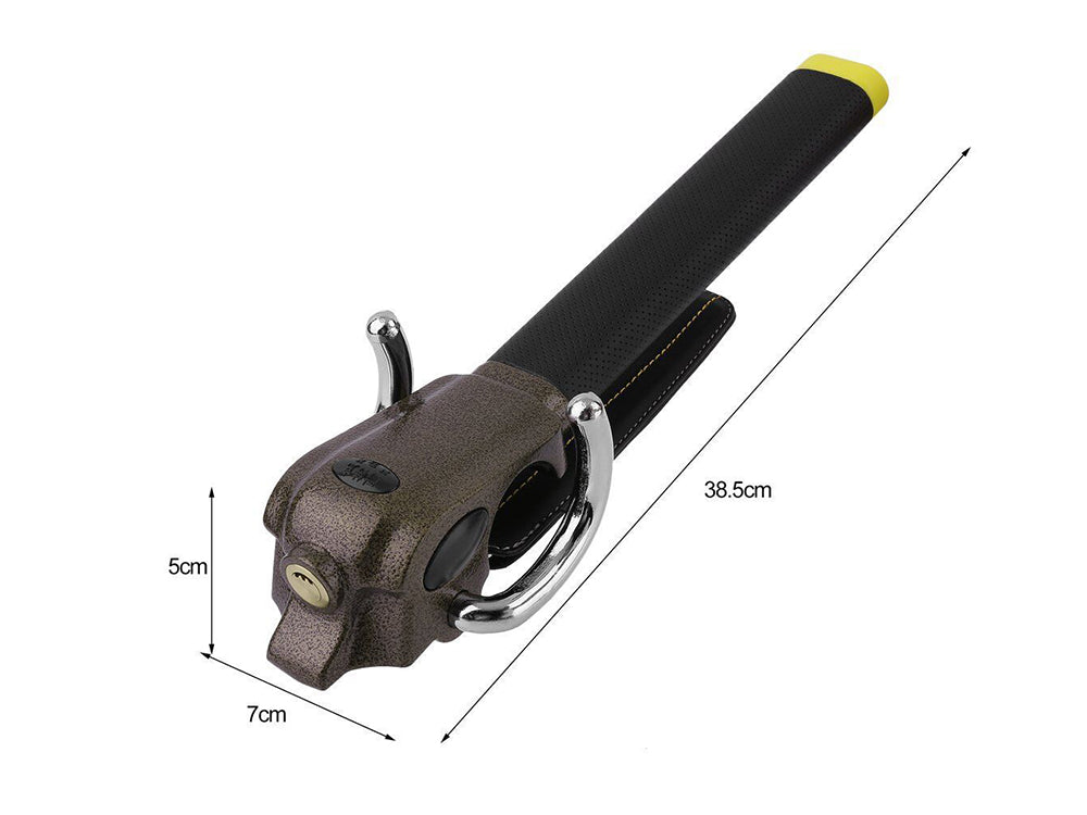 Steering wheel lock- Black & Gold