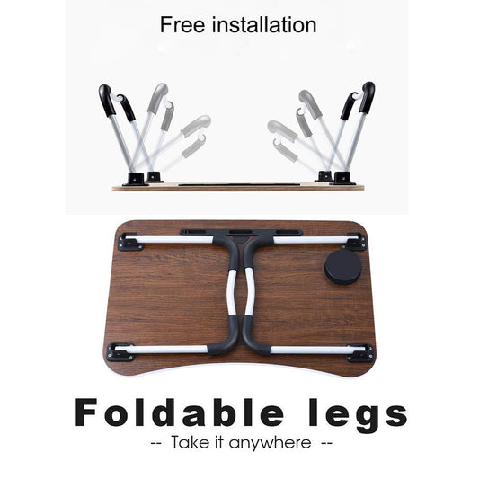 Laptop table with foldable legs