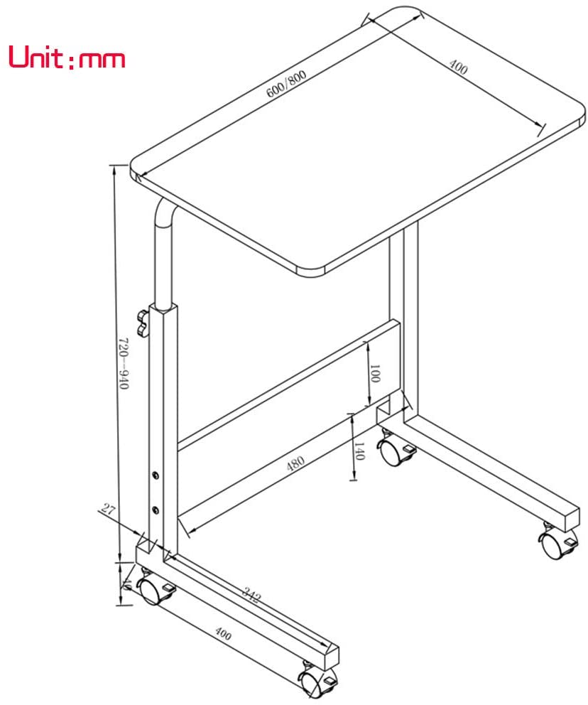 Portable laptop desk stand