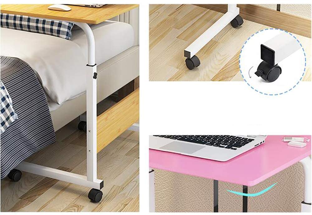White laptop desk surface