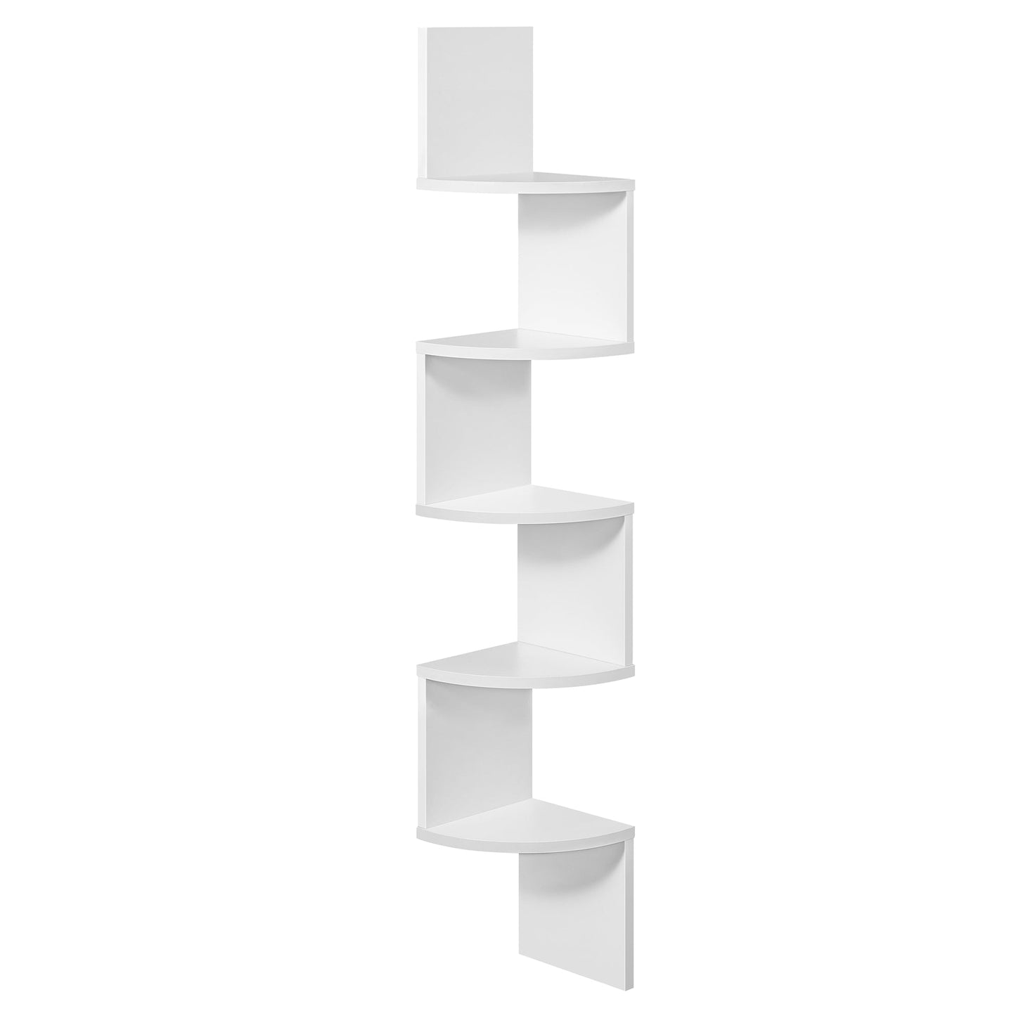 Vasagle 5-tier Floating Wall Bookshelf - White