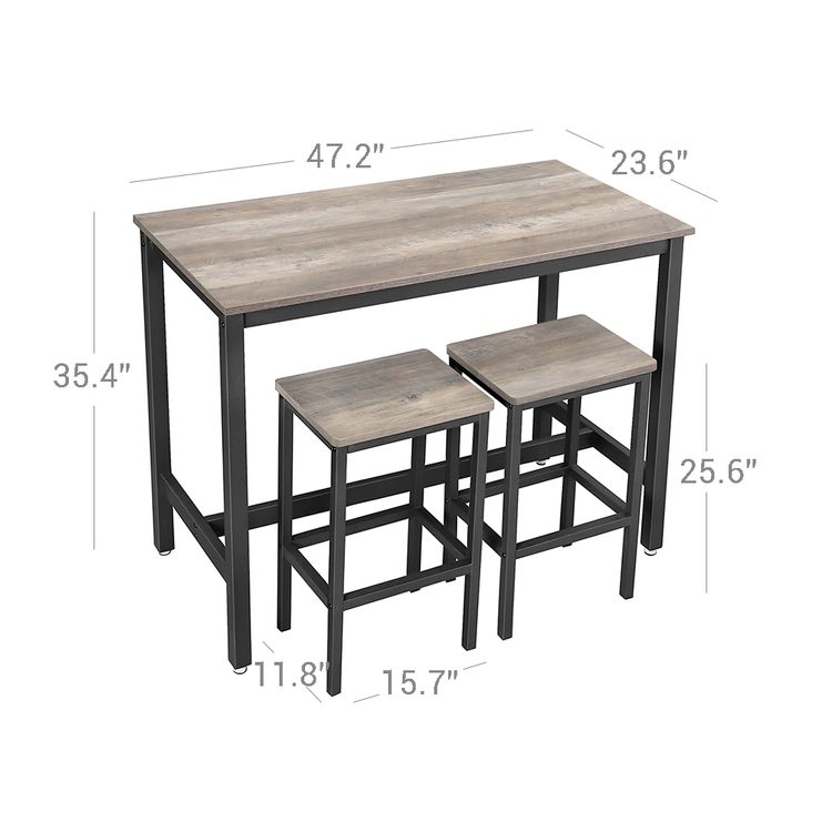 sturdy bar table set