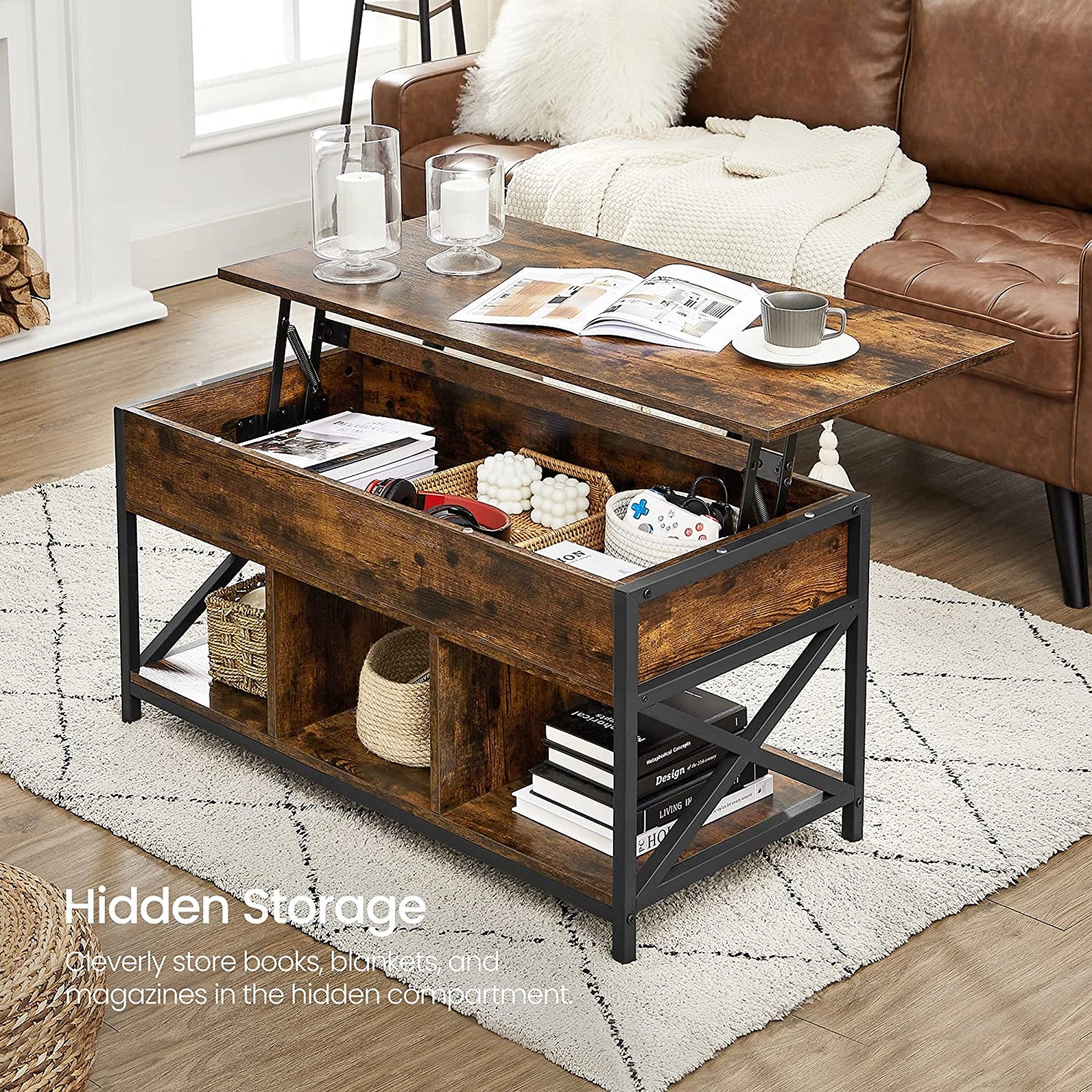 sturdy black frame table