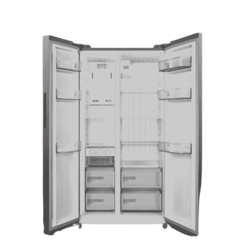 Midea 548L Side By Side Fridge Freezer Stainless Steel