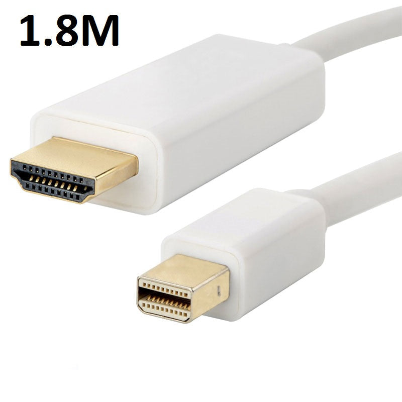 white mini displayport hdmi cable