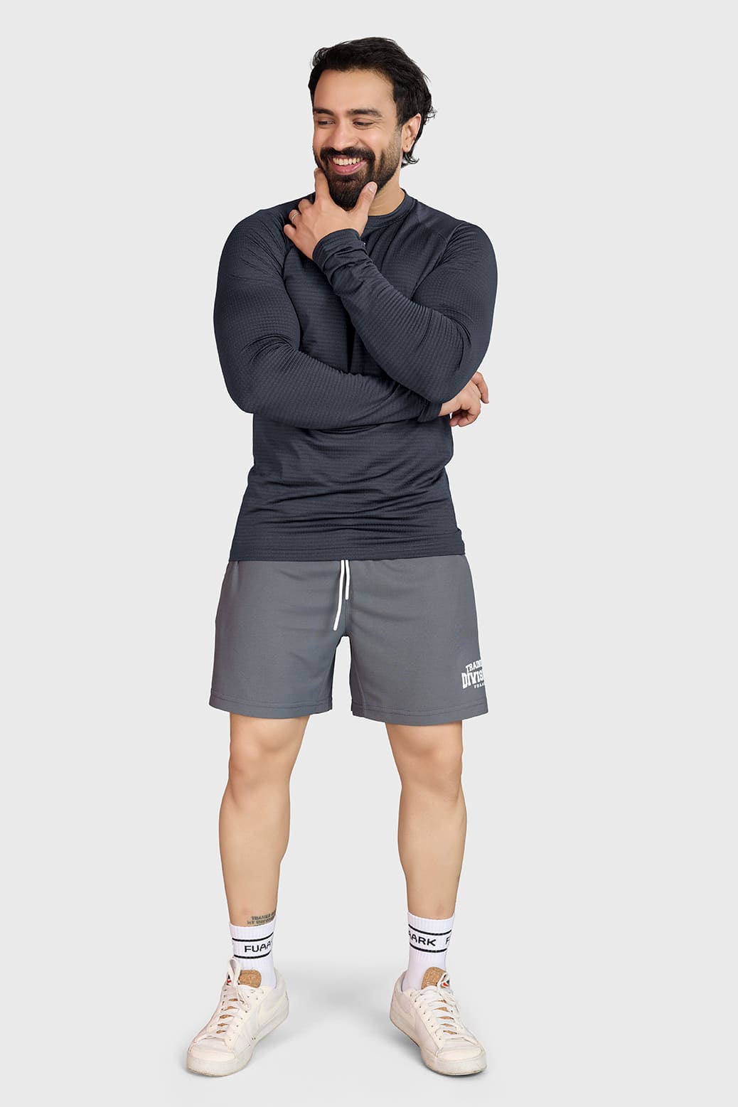 Midnight Fullsleeves T-shirt Dark Grey