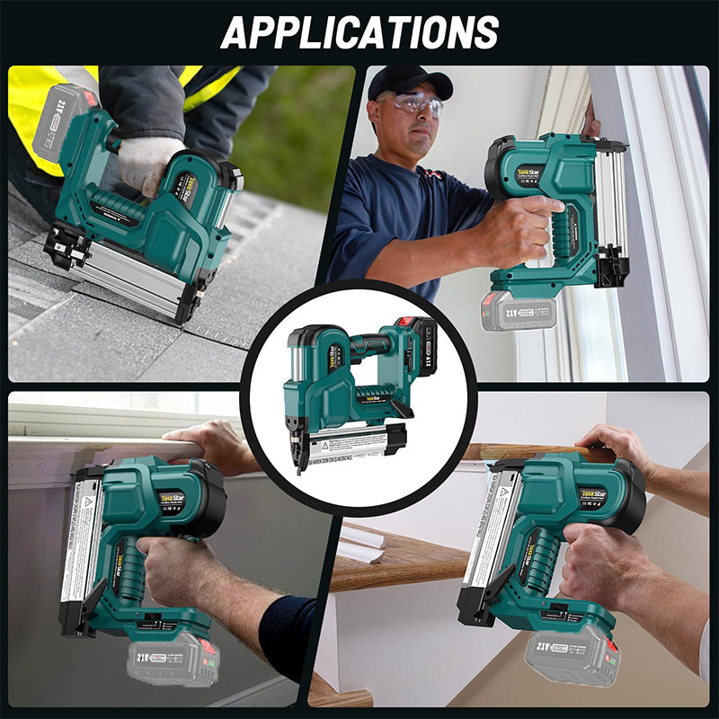 Cordless nail gun for frame construction