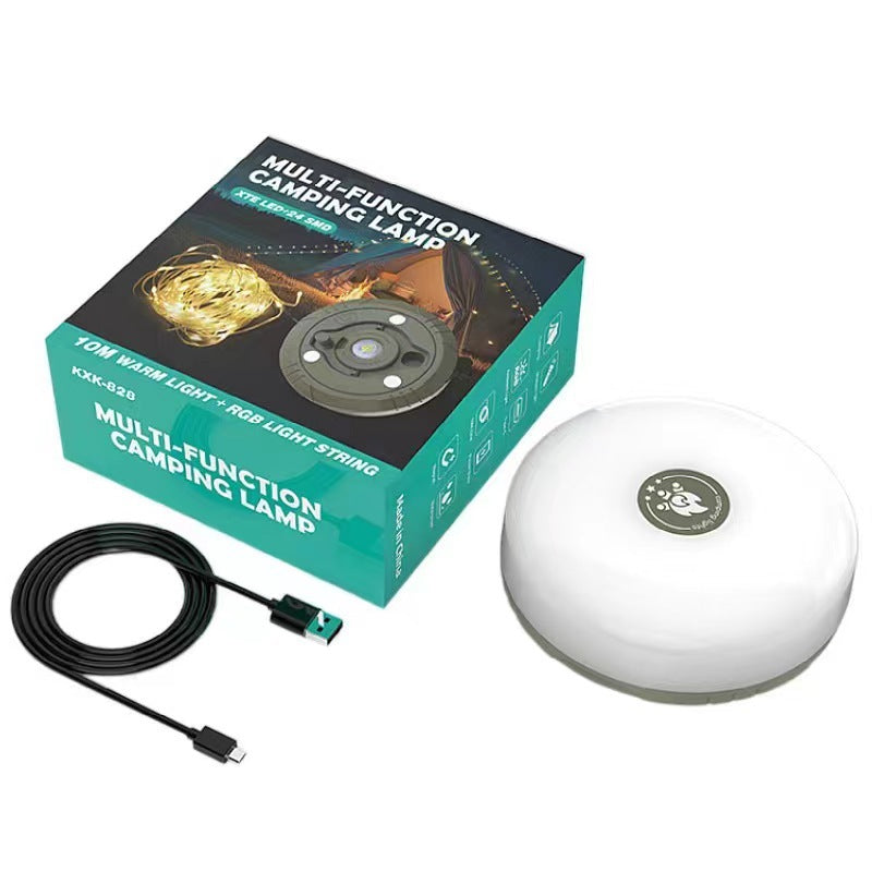 Rechargeable 10m LED String Lights for Camping, Patio & Home Decor