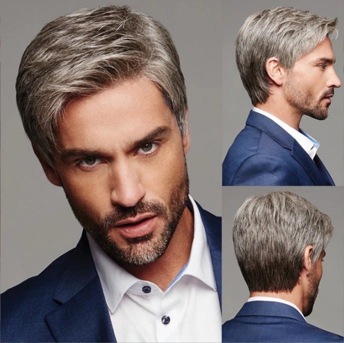 Men's wig Synthetic Hair Full Wigs High Quality
