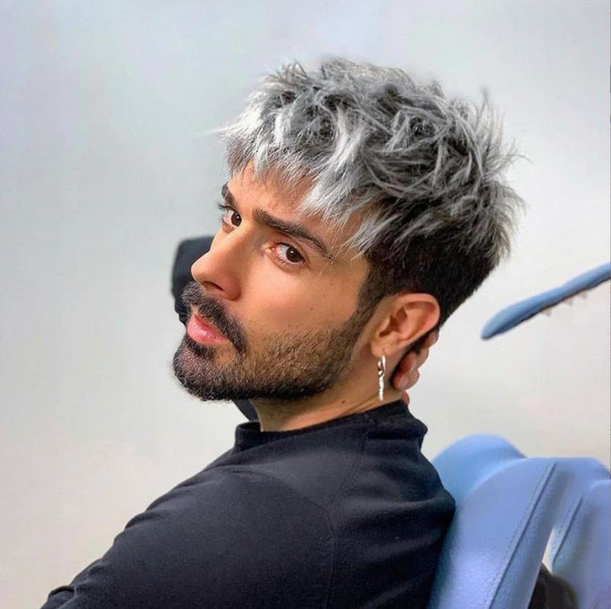 Men's wig Synthetic Hair Full Wigs High Quality