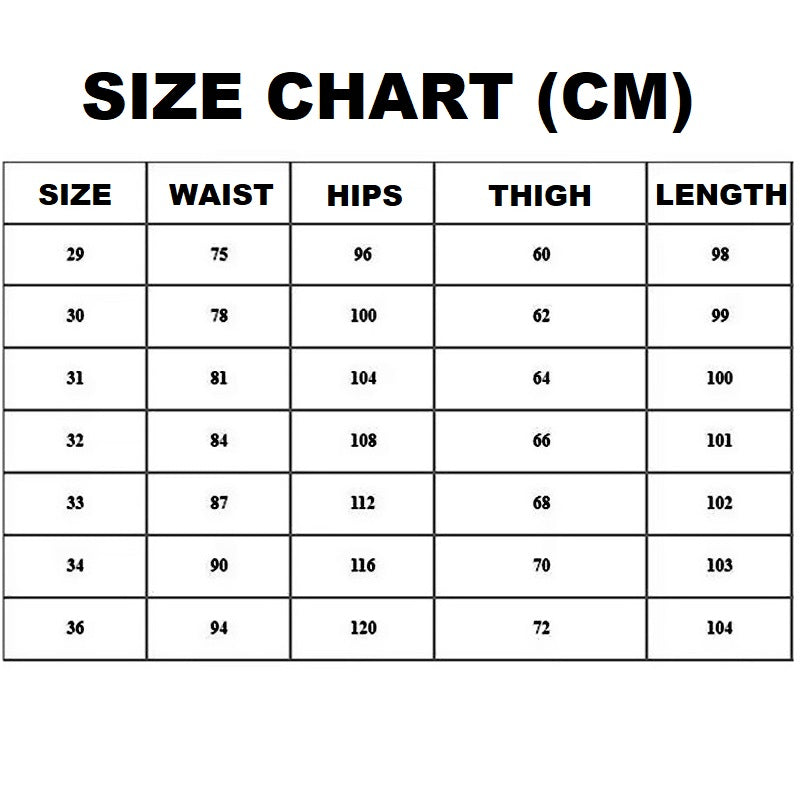 Men's Fashion Cotton Pants Black 32-38