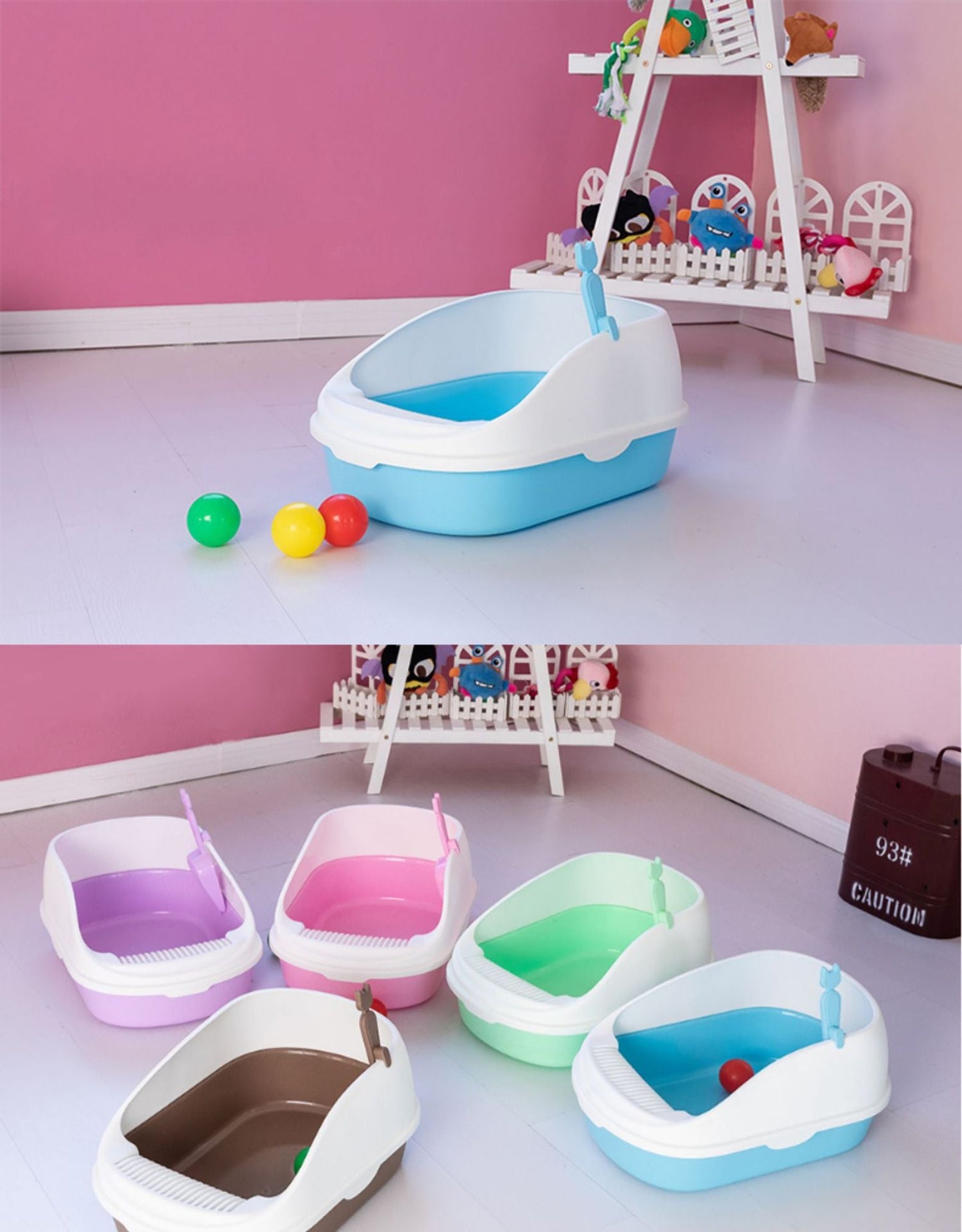 Cat Kitty Litter Tray with Scoop