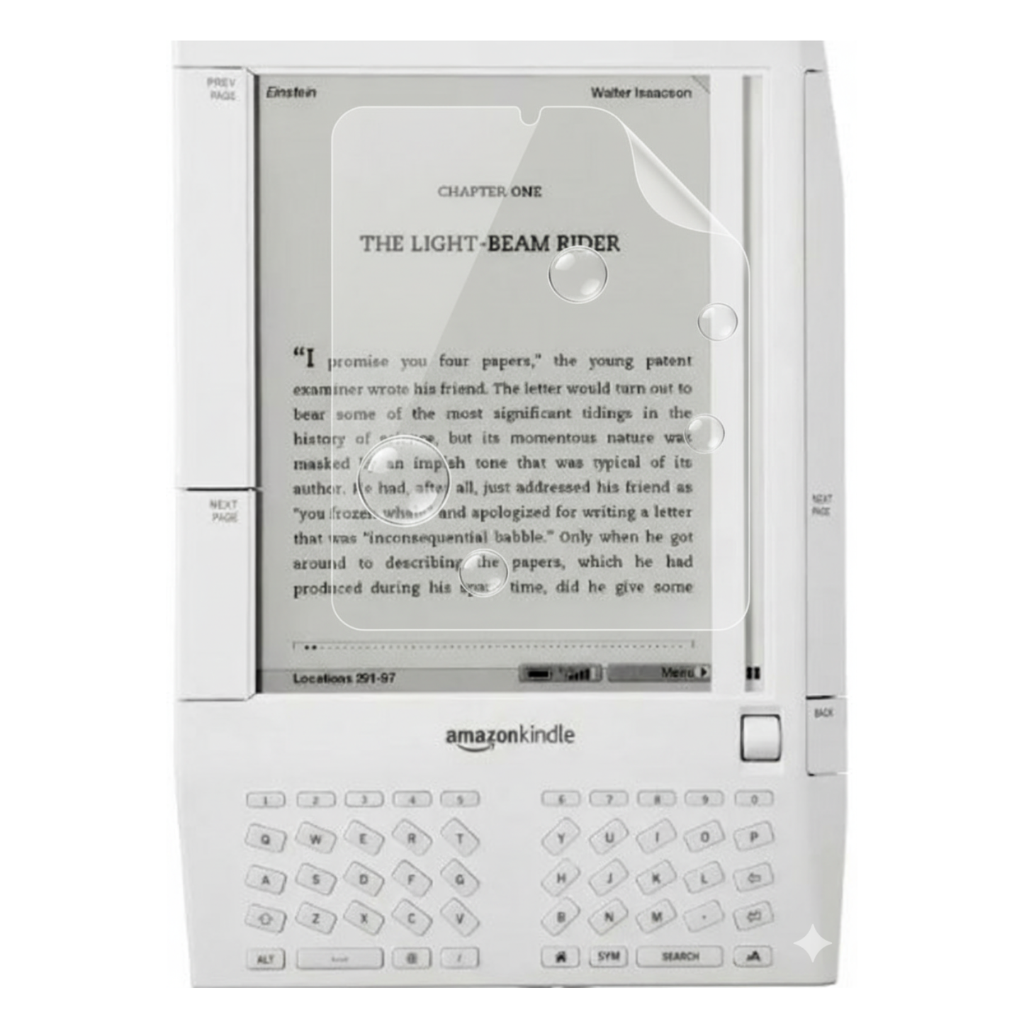 Hydrogel Screen Protector for Kindle (1st Generation) (Pack of 2)