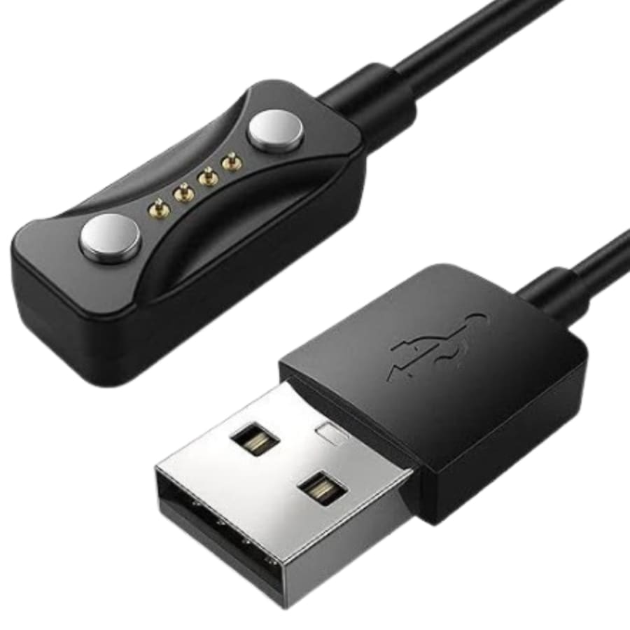 USB-A Magnetic Smartwatch Charger Cable for Polar – (Pacer / Pacer Pro / Vantage V3 / Ignite 3) (Black) 1m