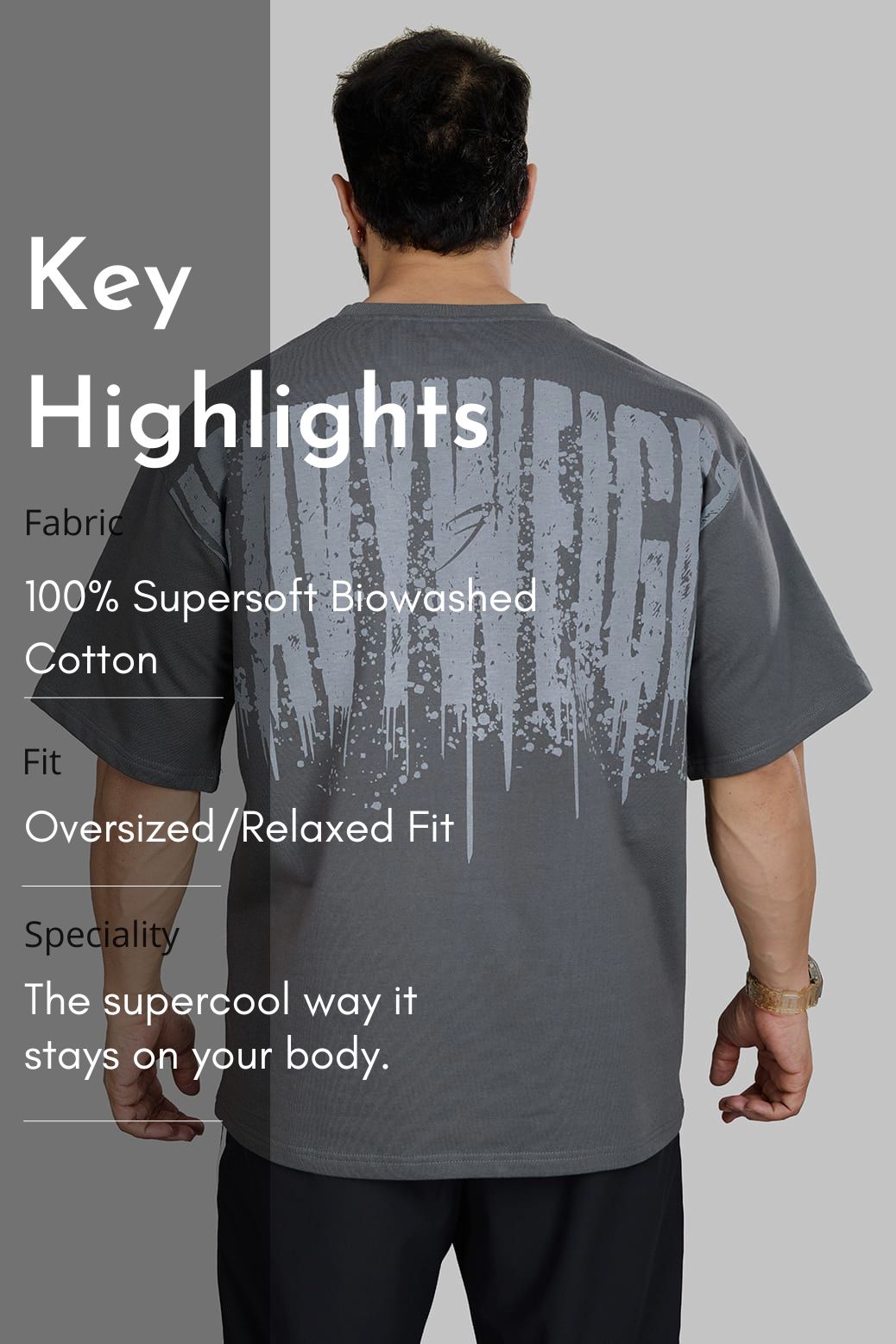 Heavyweight Oversized T-shirt Grey