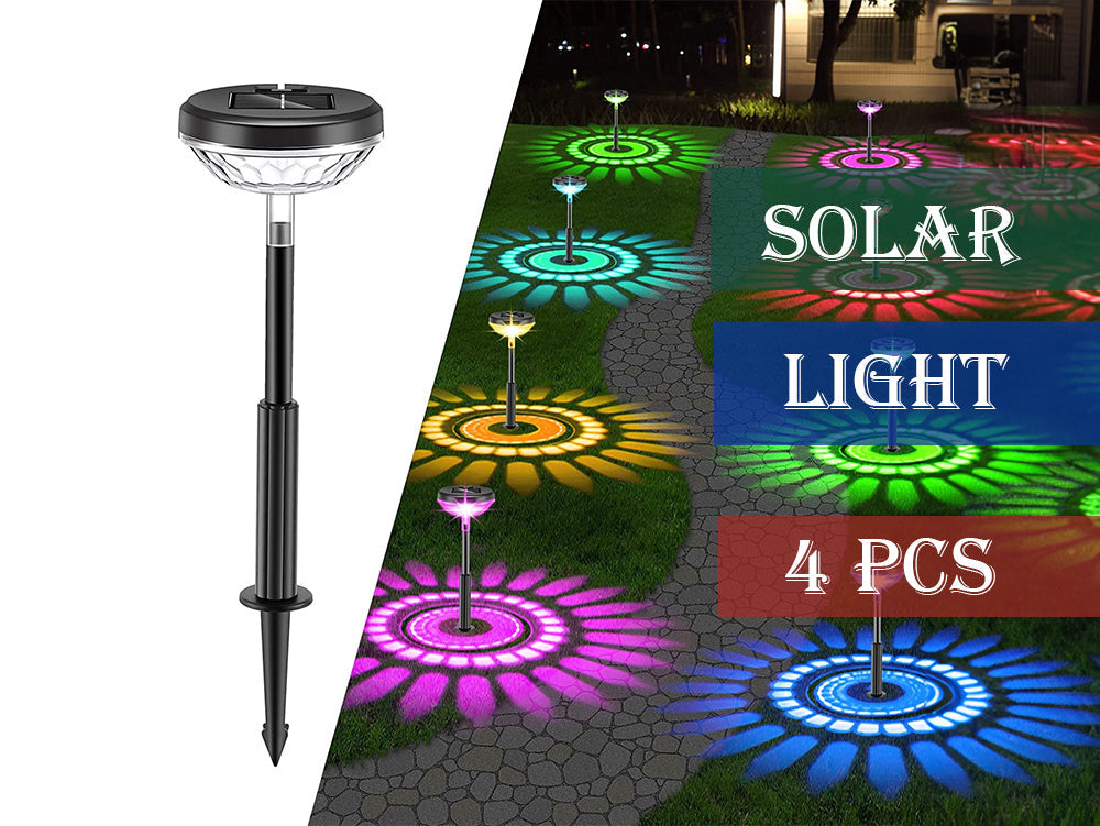Waterproof solar outdoor lights