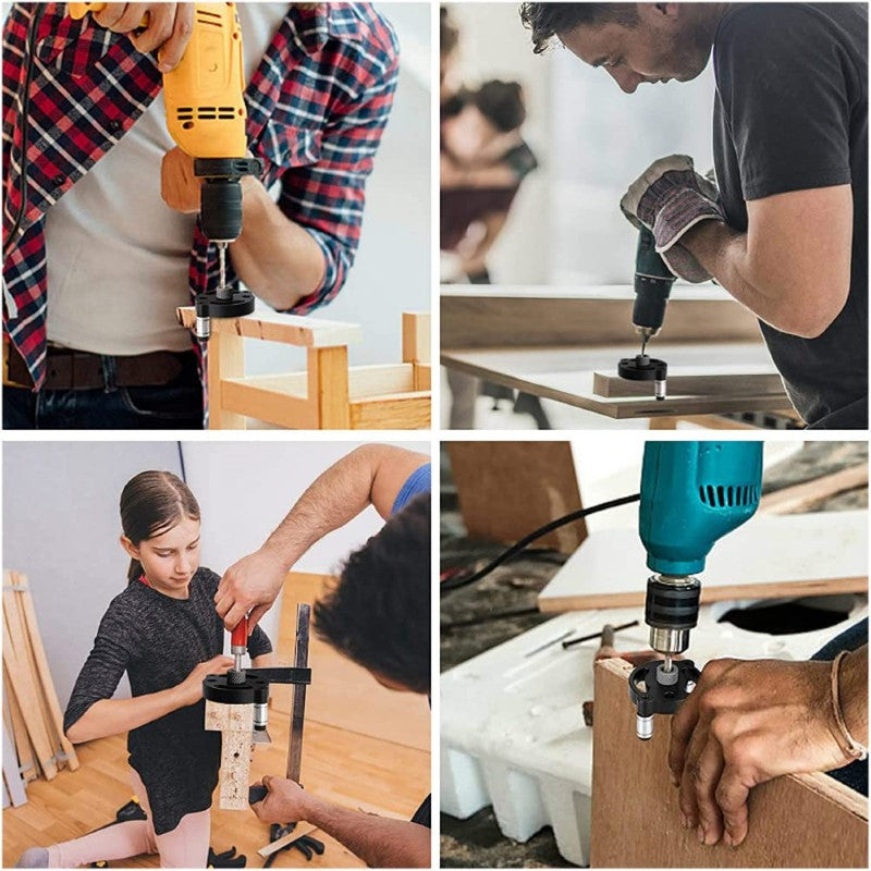 Drilling locator on wood