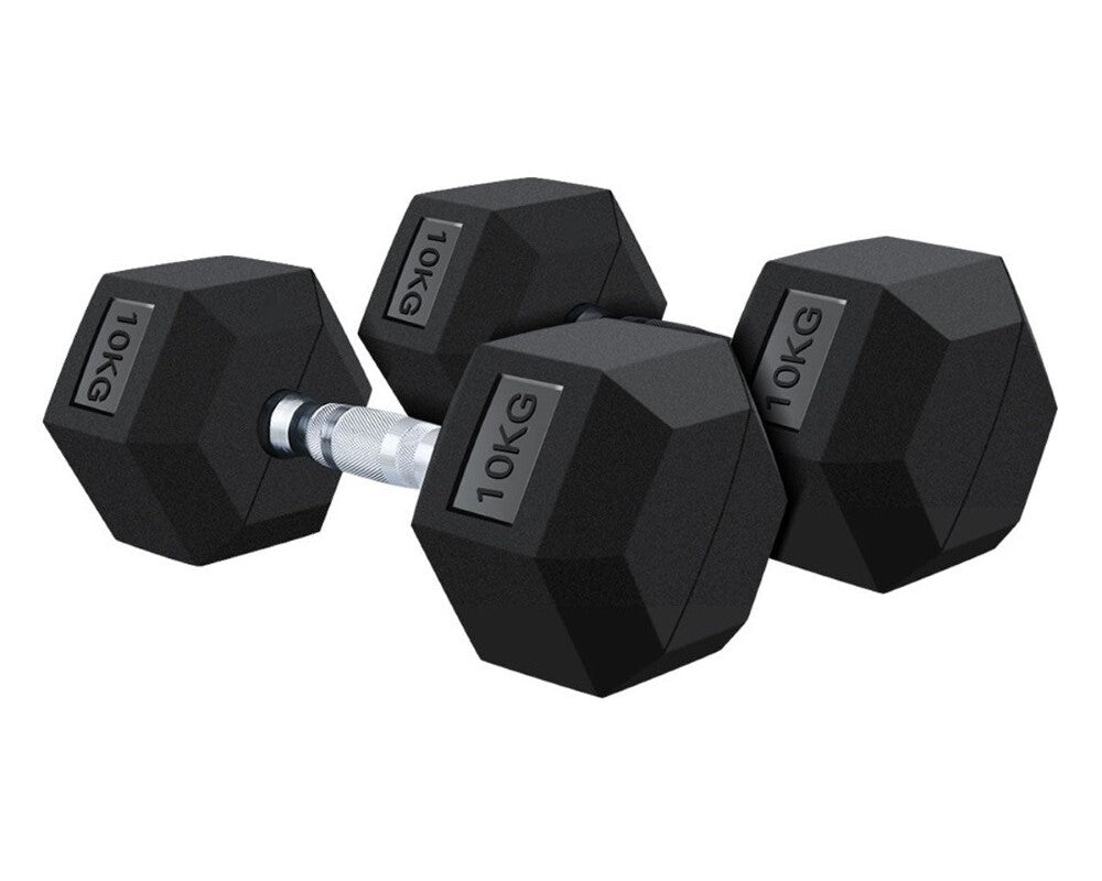 Dumbbell Set - 2X 10kg hex weights