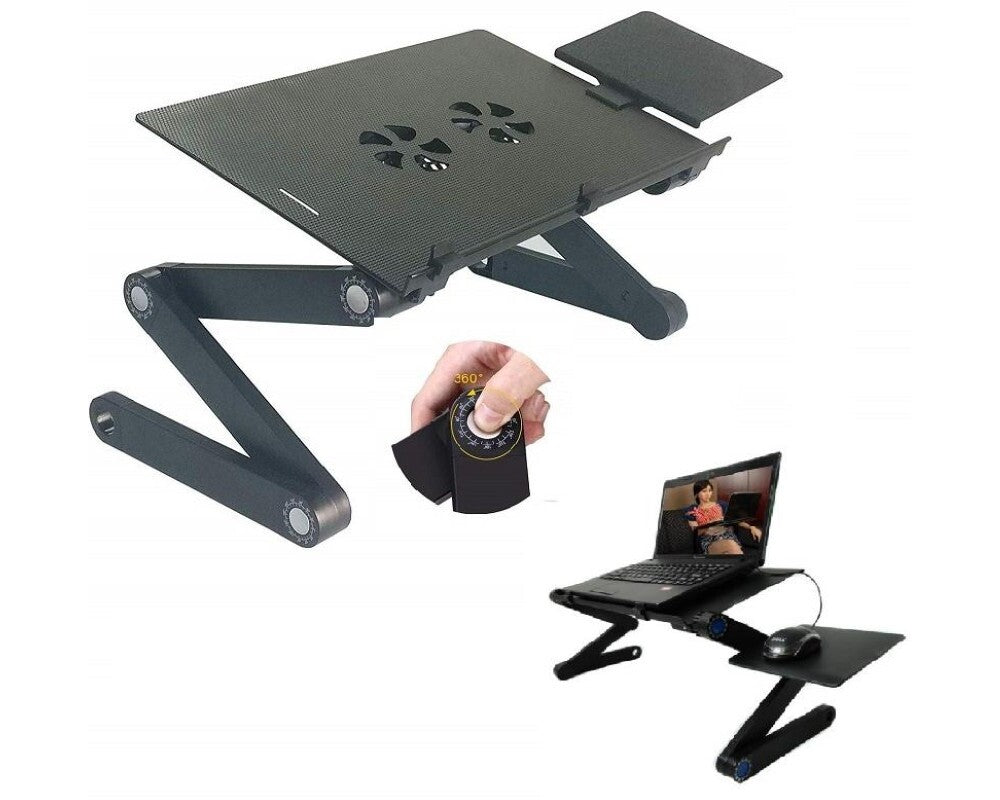 Adjustable Laptop Stand with Mouse Pad
