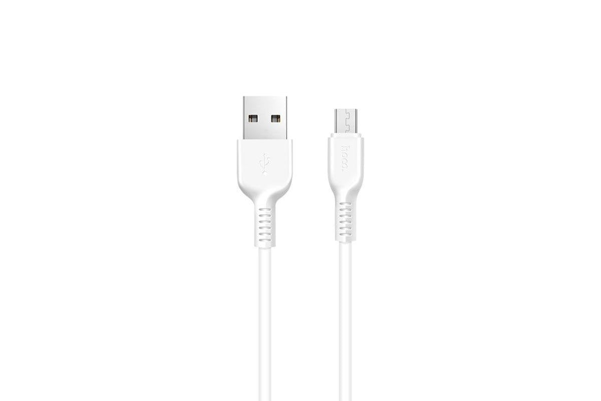HOCO Flash Micro Charging Cable White 1 Meter